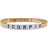 Zodiac Sign Stackable Gold Line Bracelet