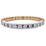 Zodiac Sign Stackable Gold Line Bracelet