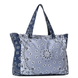 Bandana Print Canvas Tote