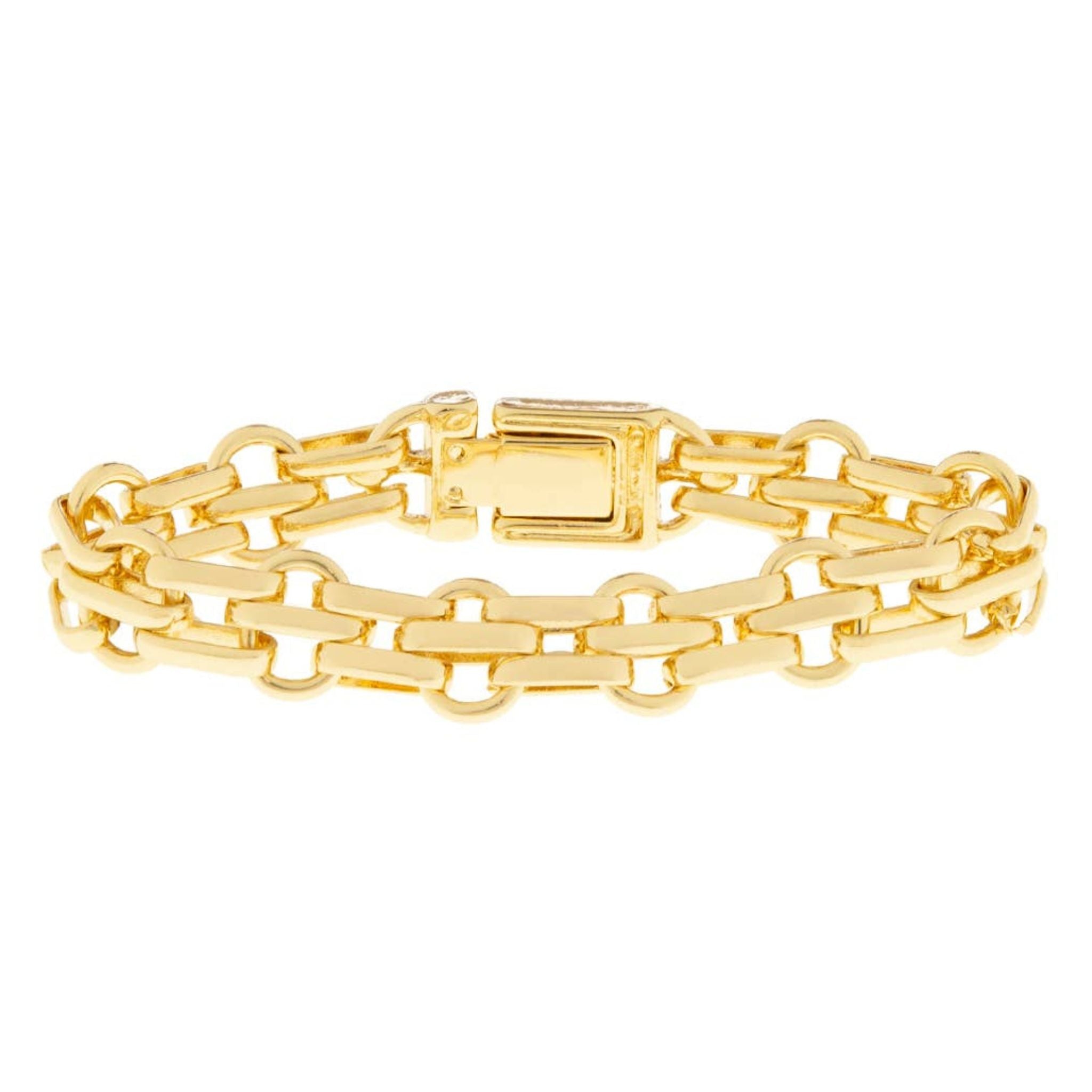 Woven link bracelet