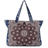 Bandana Print Canvas Tote