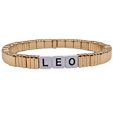 Zodiac Sign Stackable Gold Line Bracelet