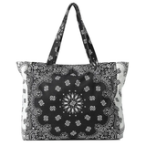 Bandana Print Canvas Tote