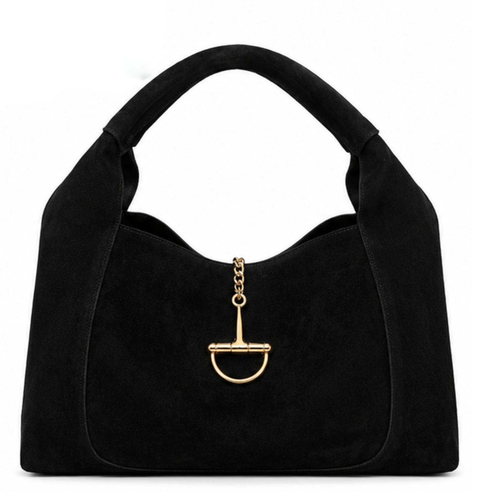 Sveva Suede Large Buckle Bag