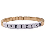 Zodiac Sign Stackable Gold Line Bracelet