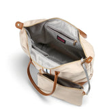 Nylon Striped Tote Bag
