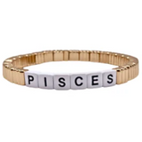 Zodiac Sign Stackable Gold Line Bracelet