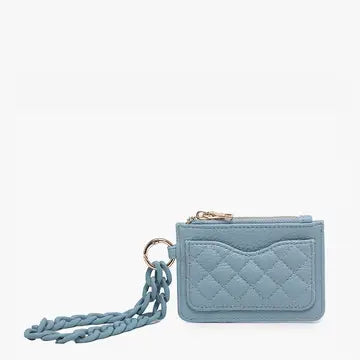 Rhodes Quilted Wallet w/ Chain Bangle
