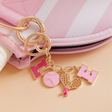 Sports Love Tennis Icons Bag Charm and Keychain