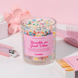 Sprinkle Good Vibes Soy Wax Jar Filled Candle Home Decor